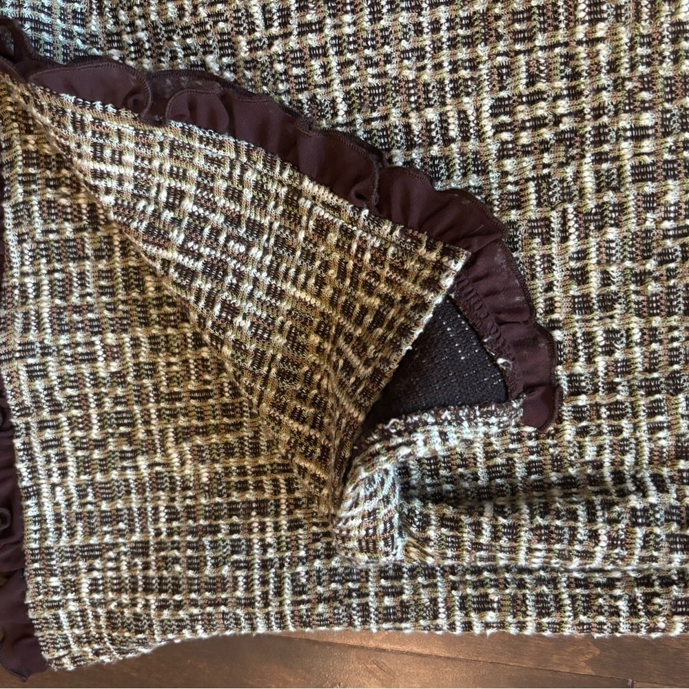 My Michelle Tan and Brown Embellished Mini Pencil Skirt - Picture 4 of 5